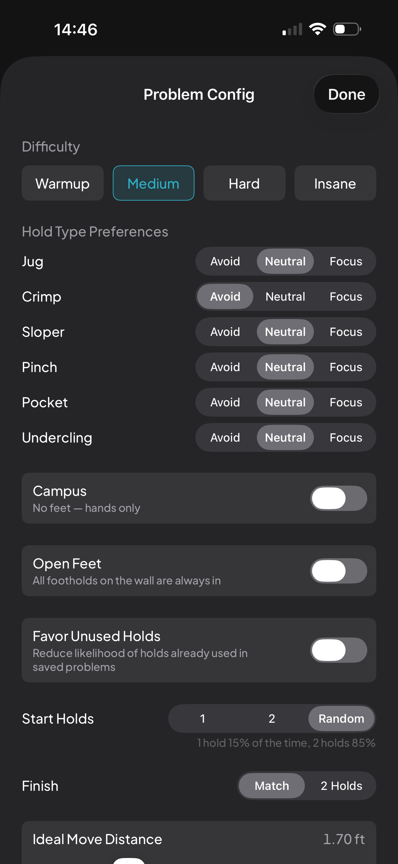 Hidden Lines — problem configuration